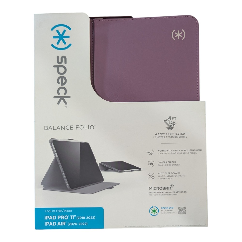 Aa1-O Speck Balance Folio Case Apple iPad Pro 11" 2018-2022 & iPad Air 2020-2022